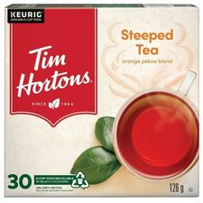 Tim Hortons Steeped Tea K-Cups - 30 Count Black Tea K-Cup, Pod - Compatible with Keurig Brewer - Black Tea - 30 K-Cup - Kosher - 30 / Box