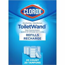 Clorox Disinfecting ToiletWand, Toilet Cleaning System, Refills, Pack of 20 - 20 / Pack