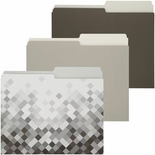 Merangue 1/2 Tab Cut Letter Top Tab File Folder - 8 1/2" (215.90 mm) x 11" (279.40 mm) - Top Tab Location - Top Tab Position - 13 pt. (4.58 mm) - 3 / Pack