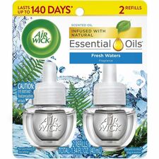 Scent Oil Warmer Refill, Fresh Waters, 0.7 fl oz, 140 Day, 2/Pack