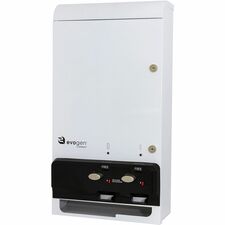Evogen Sanitary Napkin/Tampon Dispenser, 26" Height x 14" Width x 5.1" Depth, White, Bamboo, 1/Carton