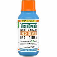 Fresh Breath Oral Rinse, Icy Mint, Alcohol-free, TSA-compliant, 3 oz, Clear