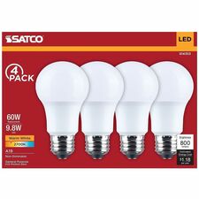Bulb,LED,A19,9.8W,2700K,WarmWhite,4/PK