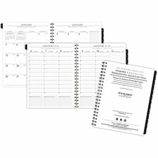 At-A-Glance Executive Refill for 70-NX81 - Large Size - Julian Dates - Weekly, Monthly - 12 Month - January 2024 - December 2024 - 8:00 AM to 5:45 PM - 1 Week, 1 Month Double Page Layout - 8 1/4" x 11" White Sheet - Wire Bound - White - Paper - Tabbed, Bleed Resistant, Unruled Daily Block - 1 Each