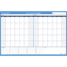 AAGPM23328 - At-A-Glance 30/60-Day Erasable Horizontal Wall Planner