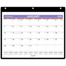 AAGSK800 - At-A-Glance Monthly Desk/Wall Calendar with Poly Holder