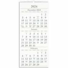 AAGSW11528 - At-A-Glance 3-Month Vertical Wall Calendar