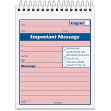Adams ABFSC9711D Message Book