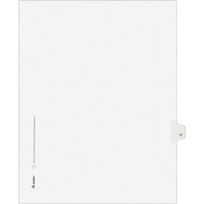 AVE01017 - Avery® Individual Legal Exhibit Dividers - Avery Style