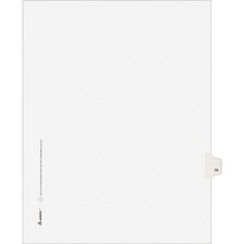 AVE01018 - Avery® Individual Legal Exhibit Dividers - Avery Style
