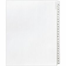 Avery® Allstate Style Collated Legal Dividers - 25 x Divider(s) - Printed Tab(s) - Digit - 76-100 - 25 Tab(s)/Set - 8.5" Divider Width x 11" Divider Length - Letter - White Paper Divider - White Tab(s) - Recycled - Reinforced Tab, Rip Proof, Unpunched - 1