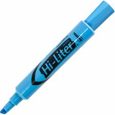 Avery® Desk Style Highlighters - Chisel Marker Point Style - Light Blue - Light Blue Barrel - 12 / Dozen