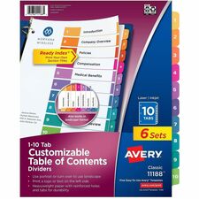 Avery AVE11188 Index Divider