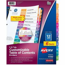 Avery AVE11196 Index Divider