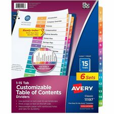 Avery AVE11197 Index Divider