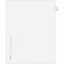 AVE11913 - Avery® Individual Legal Exhibit Dividers - Avery Style - Unpunched