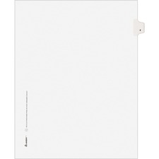 AVE11914 - Avery® Individual Legal Exhibit Dividers - Avery Style - Unpunched