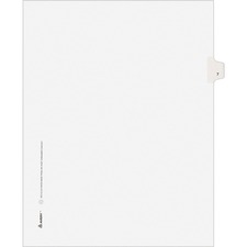 AVE11917 - Avery® Individual Legal Exhibit Dividers - Avery Style - Unpunched