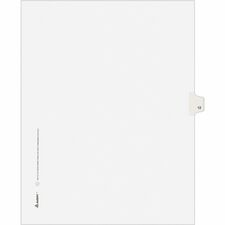 AVE11922 - Avery® Individual Legal Exhibit Dividers - Avery Style - Unpunched