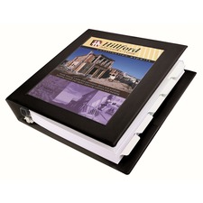 Avery® Heavy-Duty Framed View 3-Ring Binder - 1 1/2" Binder Capacity - Letter - 8 1/2" x 11" Sheet Size - 400 Sheet Capacity - 3 x Ring Fastener(s) - 2 Pocket(s) - Vinyl - Recycled - Pocket, Heavy Duty, Business Card Holder, One Touch Ring, Locking Ring, Durable - 1 Each