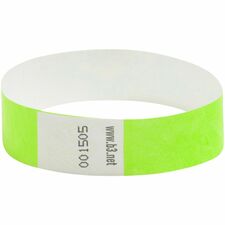 thumbnail image 2 of C-Line Products DuPont Tyvek Security Wristbands, Green, 100/PK 2 of 12