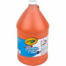 Crayola Washable Paint - 1 gal - 1 Each - Orange