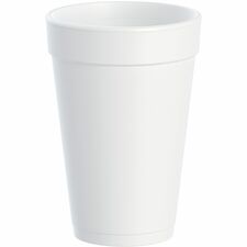 Dart 16 oz Insulated Foam Cups - 25 / Bag - 40 / Carton - White - Foam - Cold Drink, Hot Drink, Soft Drink