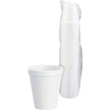 DART 8 Oz White Disposable Coffee Foam Cups Hot and Cold Drink Cup, 100  Count (Pack of 1)