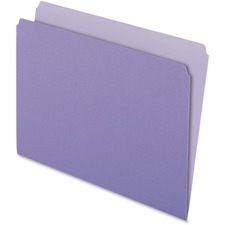 Pendaflex Letter Recycled Top Tab File Folder - 8 1/2" x 11" - Lavender - 30% Recycled - 100 / Box
