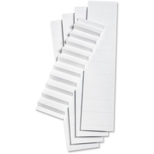 Pendaflex 1/5 Cut White File Folder Label Inserts - 5 Blank Tab(s) - 5 Tab(s)/Set2" Tab Width - White Plastic Tab(s)