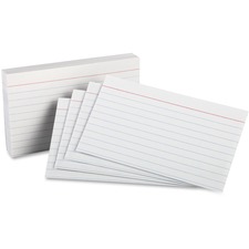 Oxford Index Cards - 3" x 5" - 85 lb Basis Weight - 100 / Pack - SFI