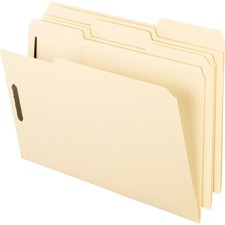 Pendaflex 1/3 Tab Cut Letter Recycled Top Tab File Folder - 8 1/2" x 11" - 2 Fastener(s) - 2" Fastener Capacity for Folder - Top Tab Location - Assorted Position Tab Position - Manila - Manila - 10% Recycled - 50 / Box