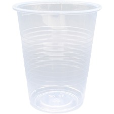 Genuine Joe Translucent Plastic Beverage Cups - 100 / Sleeve - 12 fl oz - 1000 / Carton - Clear - Plastic - Cold Drink