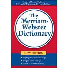 Merriam-Webster Paperback Dictionary Printed Book - English