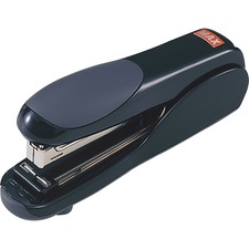 MAX Flat Clinch Full-strip Stapler - 30 of 20lb Paper Sheets Capacity - 210 Staple Capacity - Full Strip - 1/4" Staple Size - 1 Each - Black