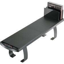 Officemate 2200 Series Off Surface Shelf - 6.5" Height x 26.5" Width x 7" DepthDesktop - Black - Steel, Plastic - 1 Each