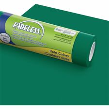 Fadeless Bulletin Board Art Paper - ClassRoom Project, Home Project, Office Project - 48" Width x 50 ft Length - 50 lb Basis Weight - 1 / Roll - Dark Green - Sulphite