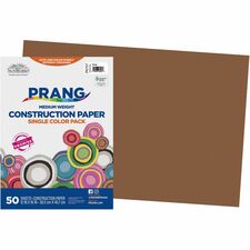 Prang Construction Paper - Multipurpose - 12" Width x 18" Length - 50 / Pack - Brown