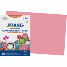 Prang Construction Paper - Multipurpose - 12"Width x 18"Length - 50 / Pack - Pink