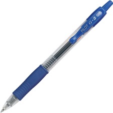 Pilot G2 Gel Ink Rolling Ball Pen - Extra Fine Pen Point - 0.5 mm Pen Point Size - Refillable - Retractable - Blue Gel-based Ink - Translucent Barrel - 1 Dozen