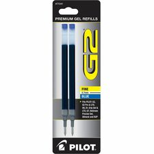Pilot G2 Premium Gel Ink Pen Refills - 0.70 mm, Fine Point - Blue Ink - Smear Proof - 2 / Pack