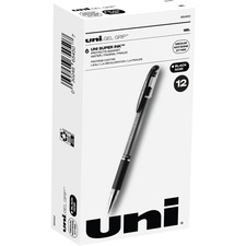 uni-ball Gel Grip Pens - Medium Pen Point - 0.7 mm Pen Point Size - Black Gel-based Ink - 1 Each
