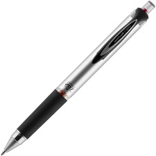 uniball™ 207 Impact RT Gel Pen - Bold Pen Point - 1 mm Pen Point Size - Refillable - Retractable - Red Gel-based Ink - Gray, Silver Barrel - 1 Each