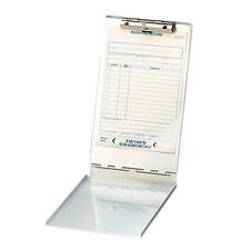 Saunders Storage Clipboard - 1.50" Clip Capacity - Storage for Sheet - Top Opening - 5 21/32" x 9 1/2" - Aluminum - Silver - 1 Each