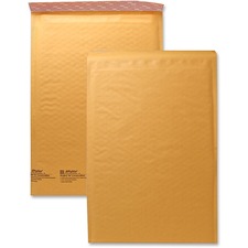 Sealed Air JiffyLite Cellular Cushioned Mailers - Bubble - #5 - 10 1/2" Width x 16" Length - Peel & Seal - Kraft - 25 / Carton - Kraft