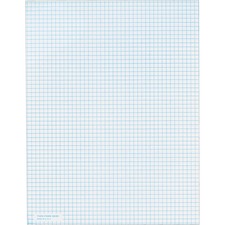 TOPS 5 Square/Inch Quadrille Pads - Letter - 50 Sheets - Both Side Ruling Surface - 20 lb Basis Weight - 8 1/2" x 11" - White Paper - 1 / Pad
