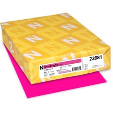 Astrobrights Colored Cardstock - Fuchsia - Letter - 8 1/2" x 11" - 65 lb Basis Weight - Smooth - 250 / Pack - FSC - Acid-free, Lignin-free, Durable, Heavyweight