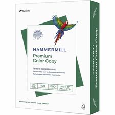 Hammermill Premium Color 8.5x11 Laser Copy & Multipurpose Paper - White - 100 Brightness - Letter - 8 1/2" x 11" - 28 lb Basis Weight - 500 / Ream - FSC