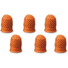 Swingline Rubber Fingertips, Size 11 with 9/16 Diameter, Amber - 12 count