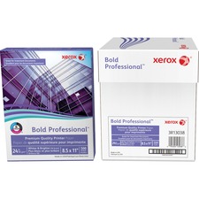 Xerox Premium Laser, Inkjet Copy & Multipurpose Paper - White - Letter - 8 1/2" x 11" - 24 lb Basis Weight - 500 / Ream - FSC - Chlorine-free, Acid-free, ColorLok Technology, Jam-free